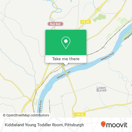 Mapa de Kiddieland Young Toddler Room