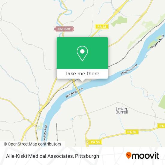 Mapa de Alle-Kiski Medical Associates