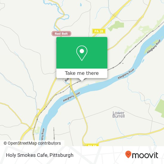 Mapa de Holy Smokes Cafe