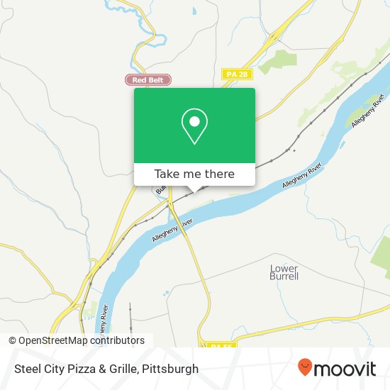 Steel City Pizza & Grille map