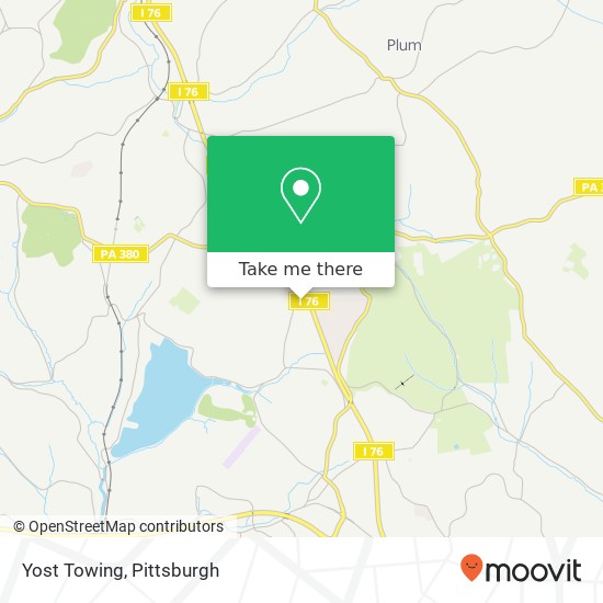 Yost Towing map