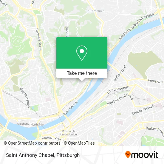 Saint Anthony Chapel map