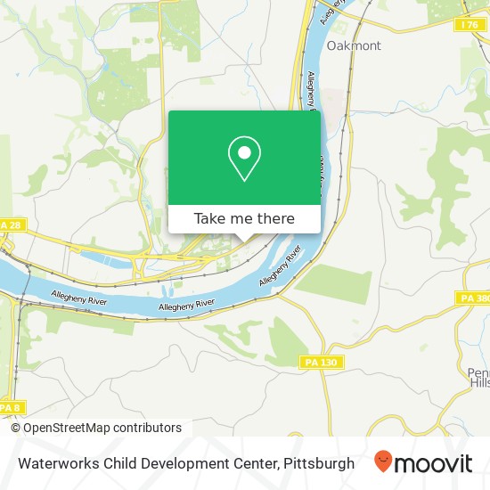 Waterworks Child Development Center map