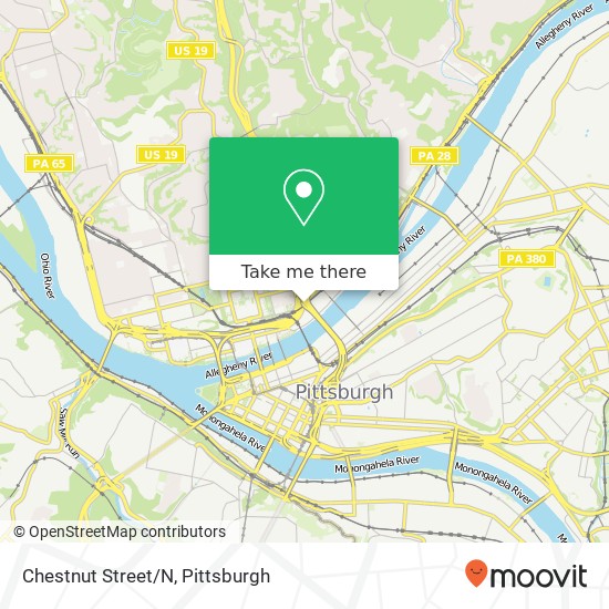 Chestnut Street/N map