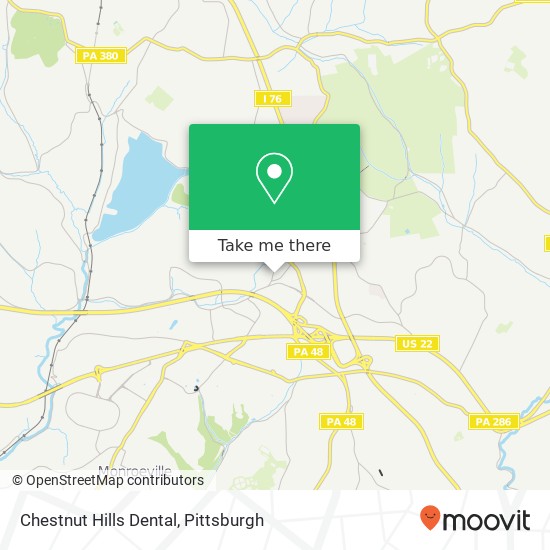 Chestnut Hills Dental map