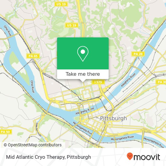 Mapa de Mid Atlantic Cryo Therapy