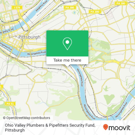 Mapa de Ohio Valley Plumbers & Pipefitters Security Fund