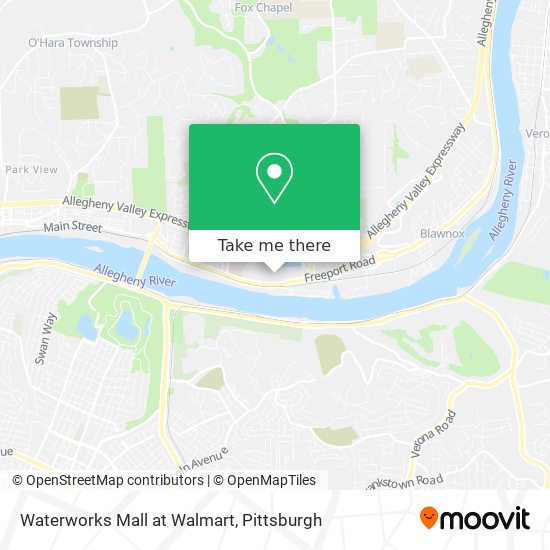 Mapa de Waterworks Mall at Walmart
