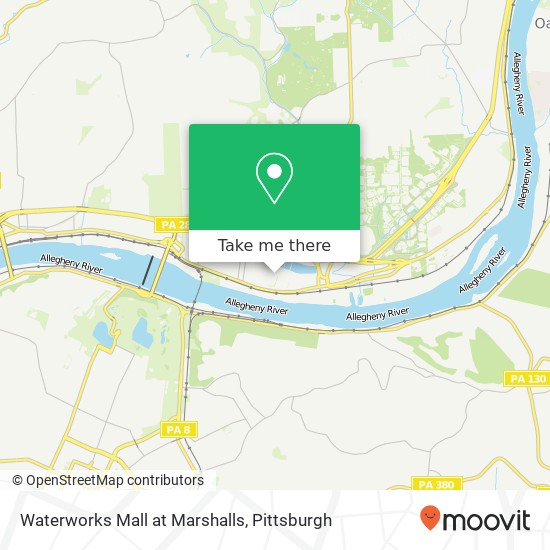 Waterworks Mall at Marshalls map