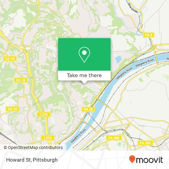 Mapa de Howard St