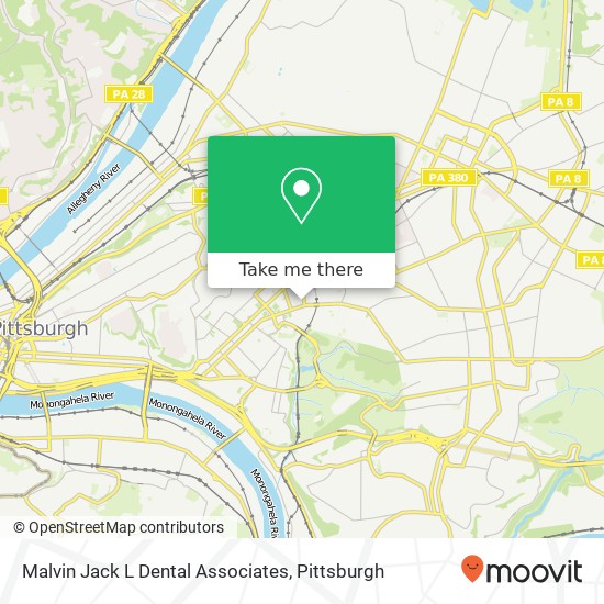 Malvin Jack L Dental Associates map