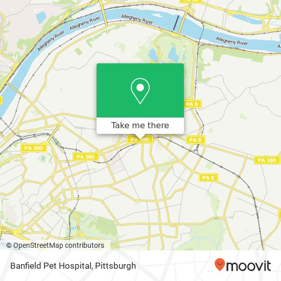 Mapa de Banfield Pet Hospital