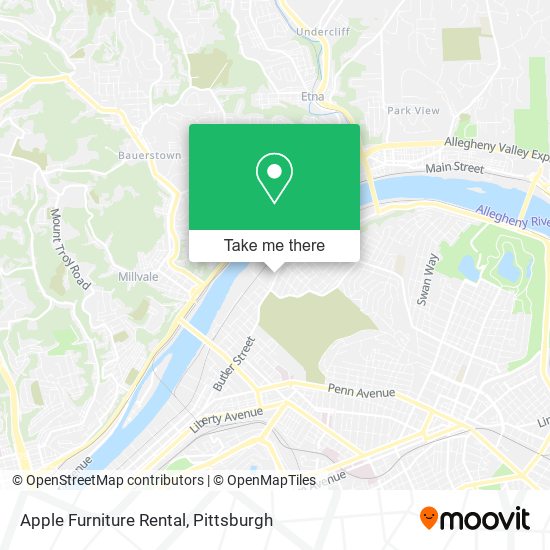Mapa de Apple Furniture Rental