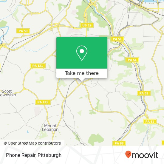 Mapa de Phone Repair