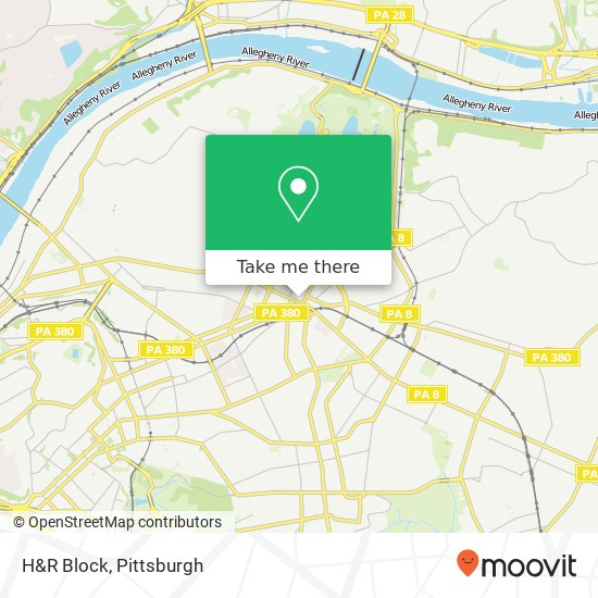 H&R Block map