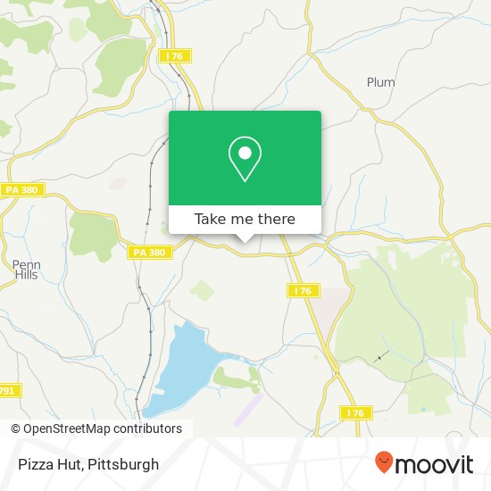 Pizza Hut map