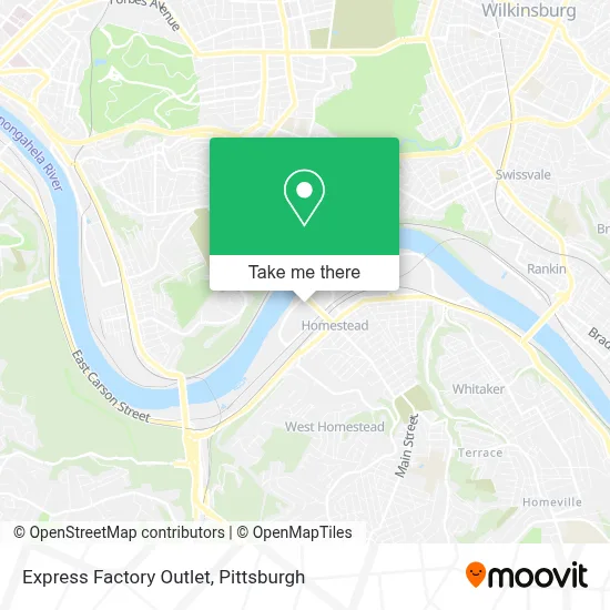 Express Factory Outlet map