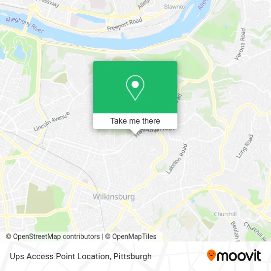 Ups Access Point Location map