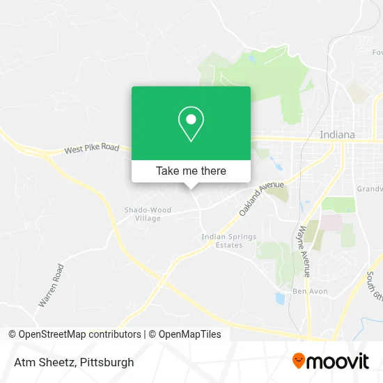 Atm Sheetz map