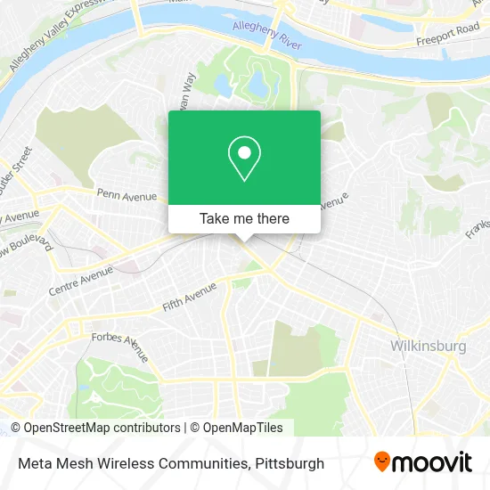 Meta Mesh Wireless Communities map