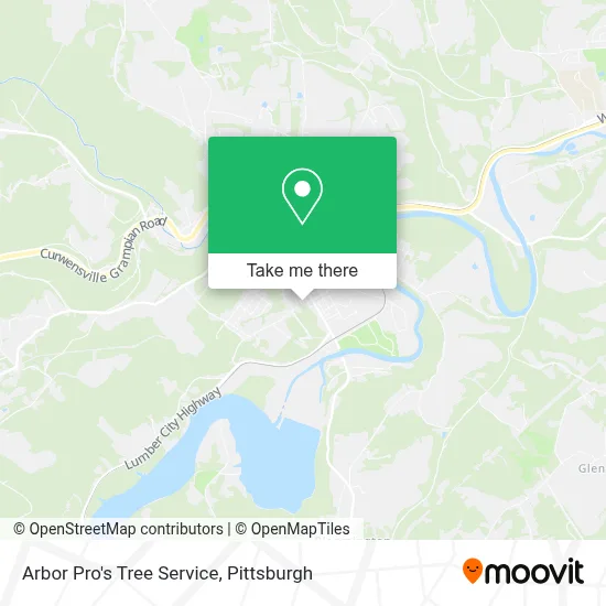 Arbor Pro's Tree Service map
