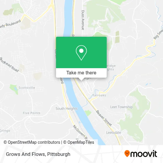 Grows And Flows map