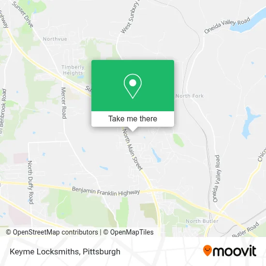 Keyme Locksmiths map