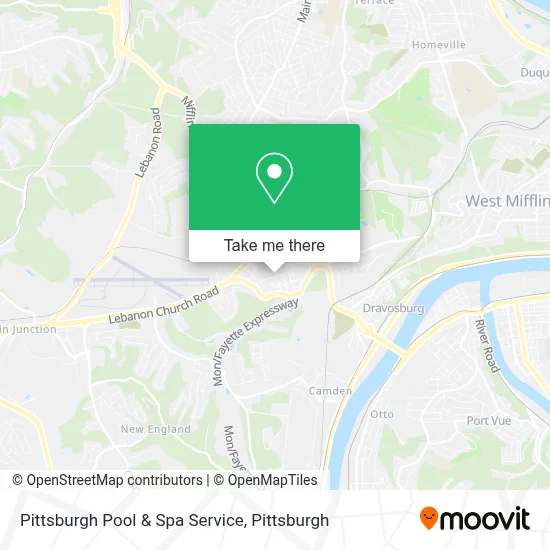 Pittsburgh Pool & Spa Service map