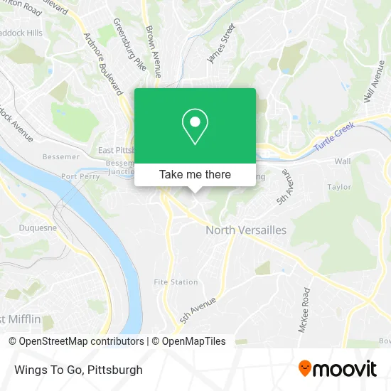 Wings To Go map