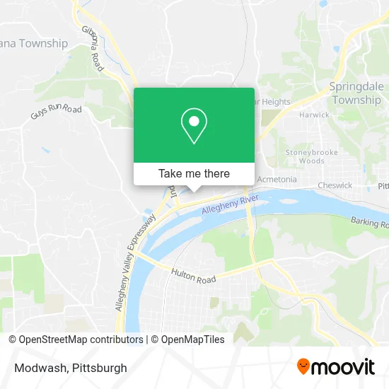 Modwash map
