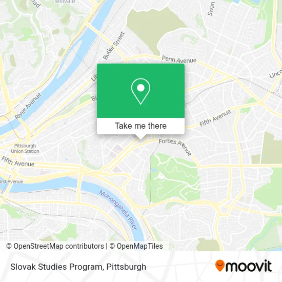 Slovak Studies Program map