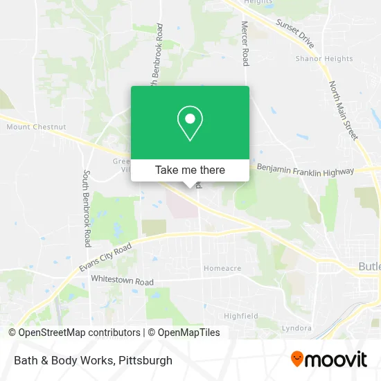Bath & Body Works map