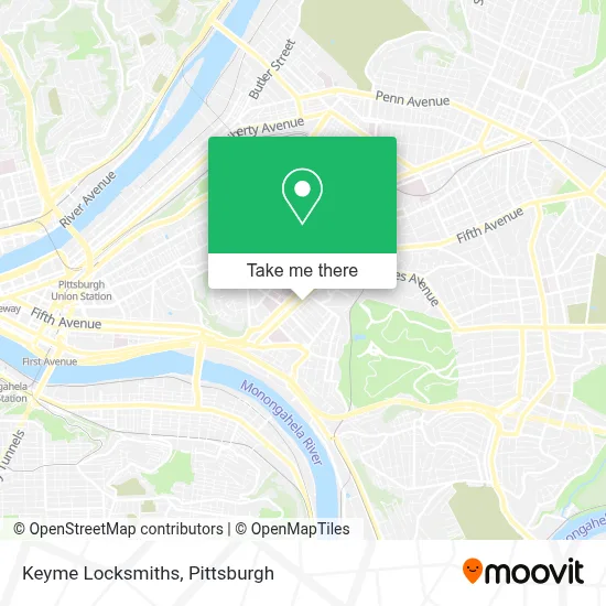 Keyme Locksmiths map