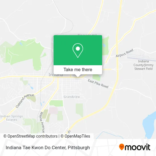 Indiana Tae Kwon Do Center map