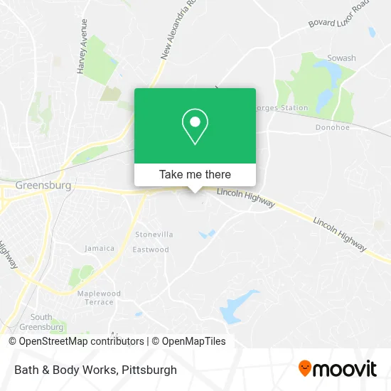 Bath & Body Works map