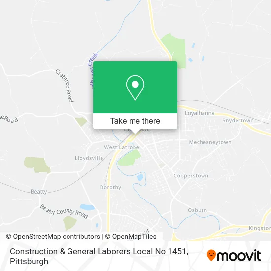 Construction & General Laborers Local No 1451 map