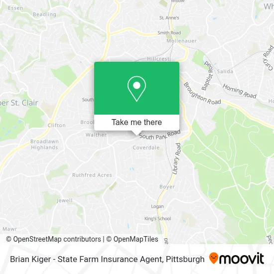 Brian Kiger - State Farm Insurance Agent map