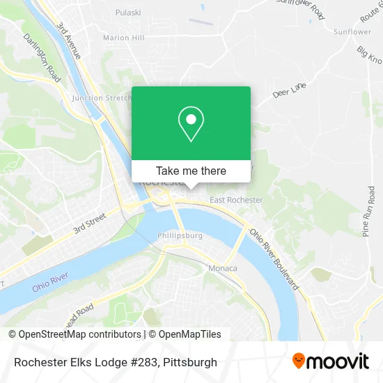 Rochester Elks Lodge #283 map