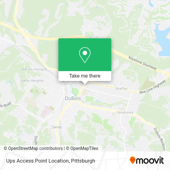 Ups Access Point Location map
