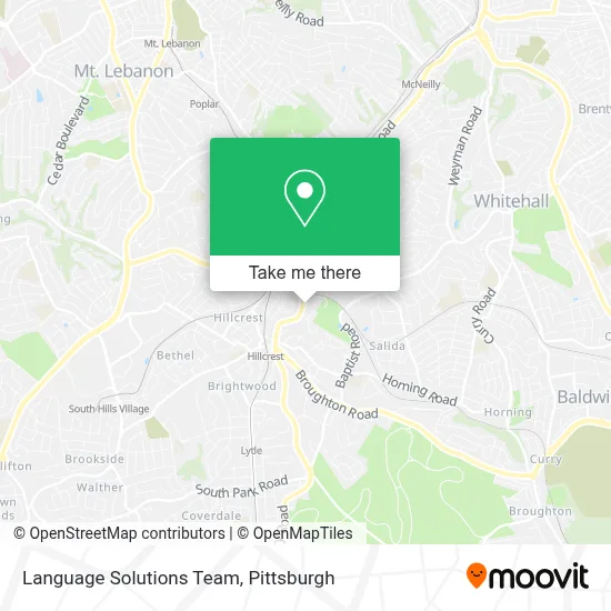 Language Solutions Team map