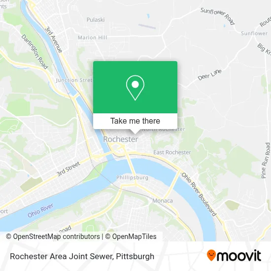 Rochester Area Joint Sewer map