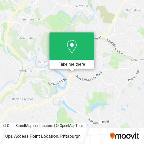 Ups Access Point Location map