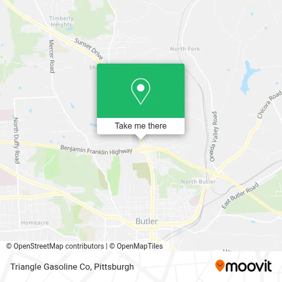 Triangle Gasoline Co map