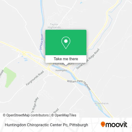 Huntingdon Chiropractic Center Pc map