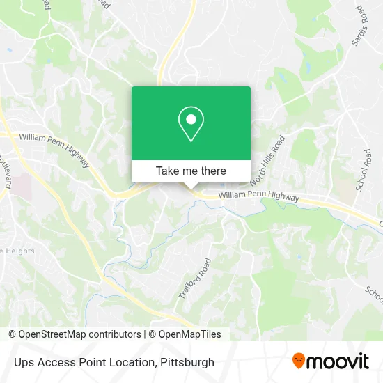 Ups Access Point Location map