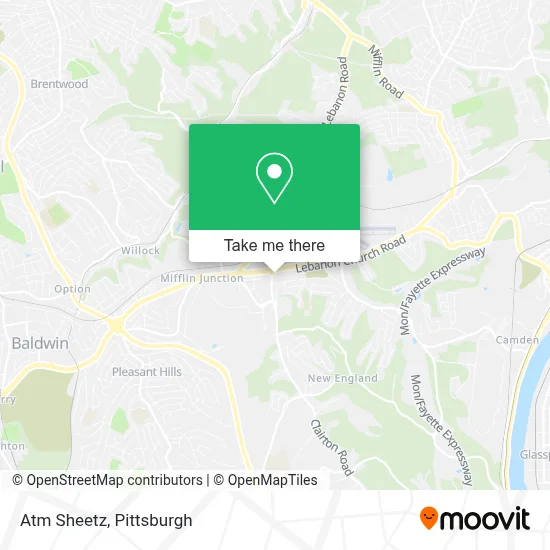 Atm Sheetz map