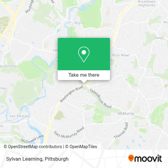Sylvan Learning map