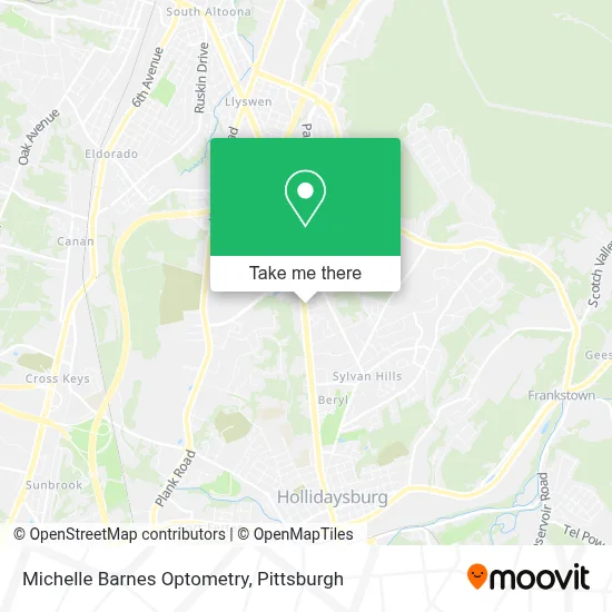 Michelle Barnes Optometry map