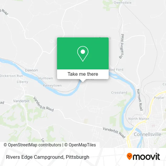 Rivers Edge Campground map
