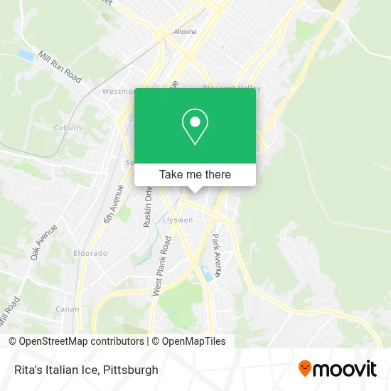 Rita's Italian Ice map